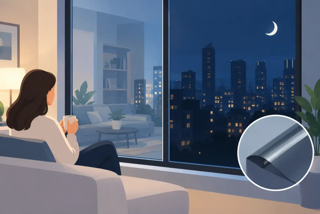 Is Mirror Film Private at Night? What to Know